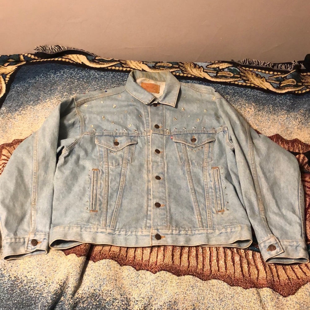 Vintage Rhinestone Studded Levi’s Jean Jacket